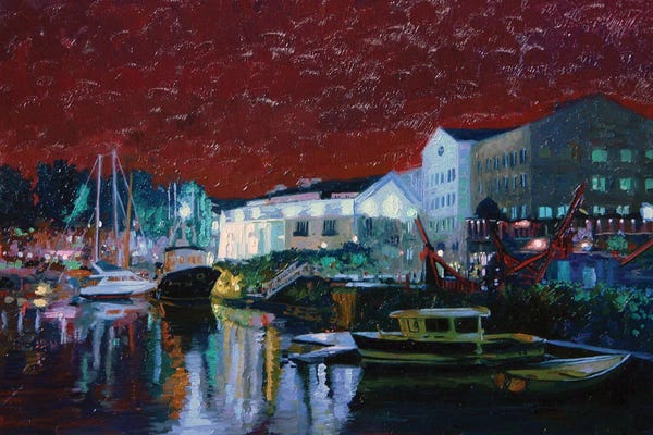 Plein Air Paintings: Docks by Simon Kozhin