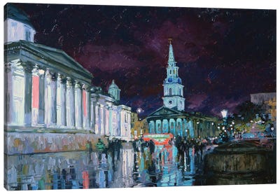 Trafalgar Square Canvas Art Print - Simon Kozhin