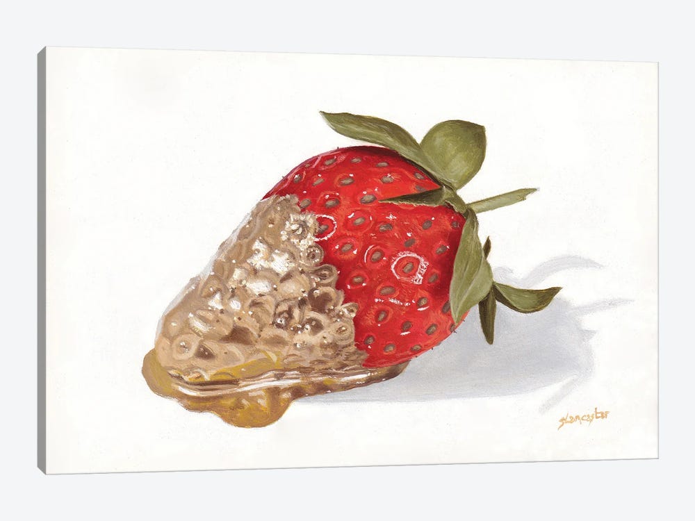 Strawberries Of Gold II by Sally Lancaster 1-piece Art Print