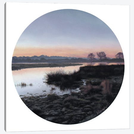 Sunrise Over Bowling Green Marsh Canvas Print #SLA75} by Sally Lancaster Canvas Art
