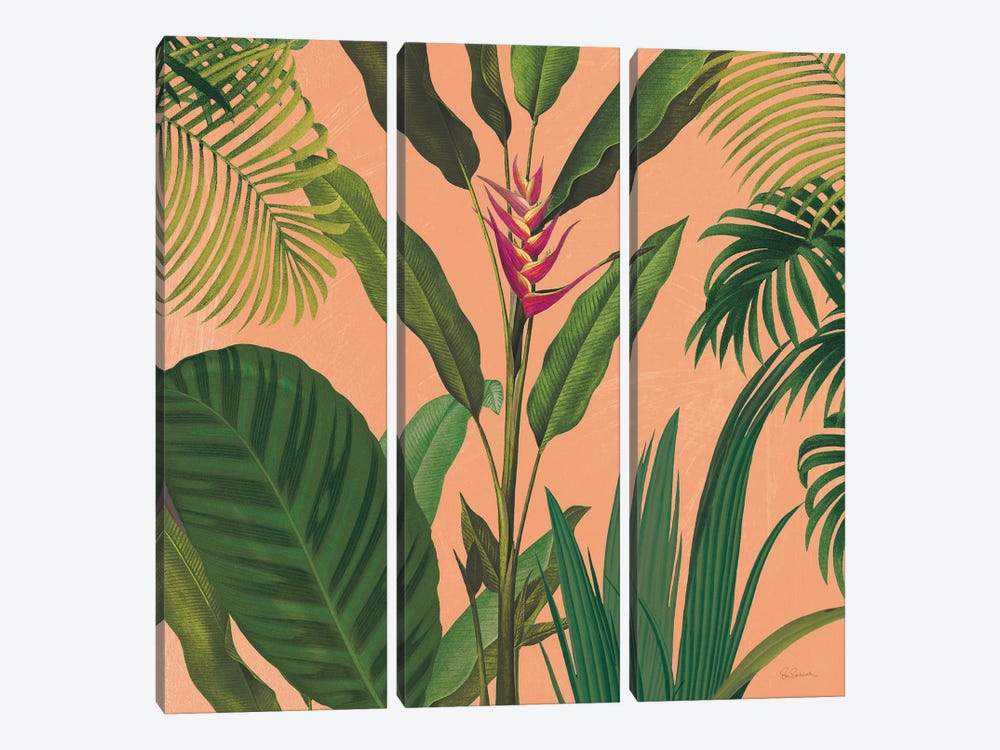 Dramatic Tropical II Boho by Sue Schlabach 3-piece Canvas Print