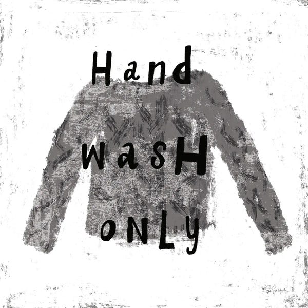 Sue Schlabach: Laundry Rules IV In Black & White by Sue Schlabach