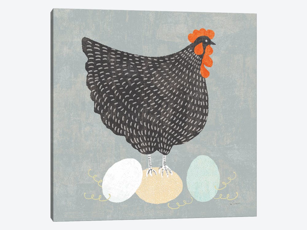 Fresh Eggs I No Words by Sue Schlabach 1-piece Canvas Print