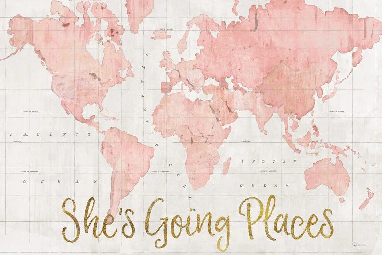 Across the World Shes Going Places Pink