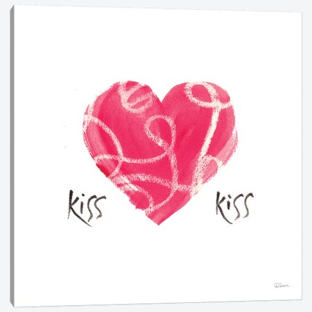 Kiss Kiss Canvas Print #SLB26} by Sue Schlabach Canvas Wall Art
