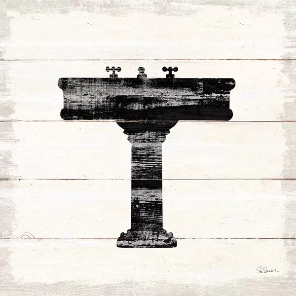 Sue Schlabach: Shiplap Bath II by Sue Schlabach