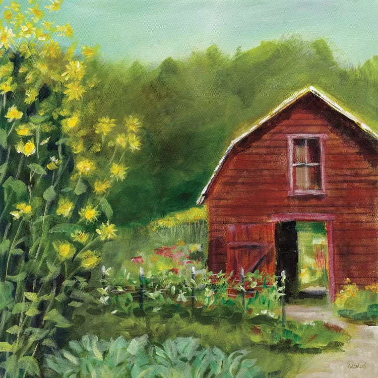 Kelly Way Barn by Sue Schlabach wall art