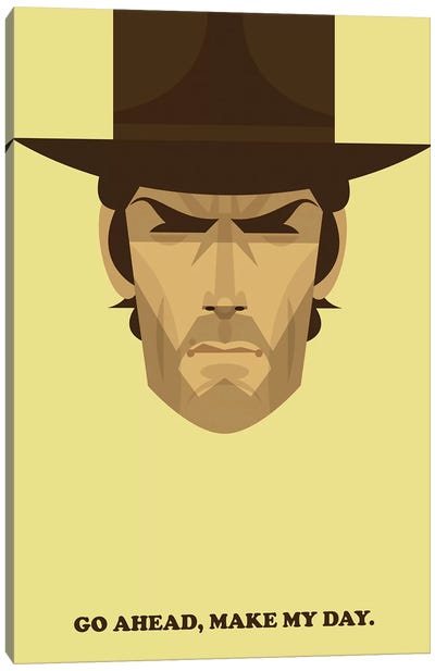 Clint Canvas Art Print - Clint Eastwood