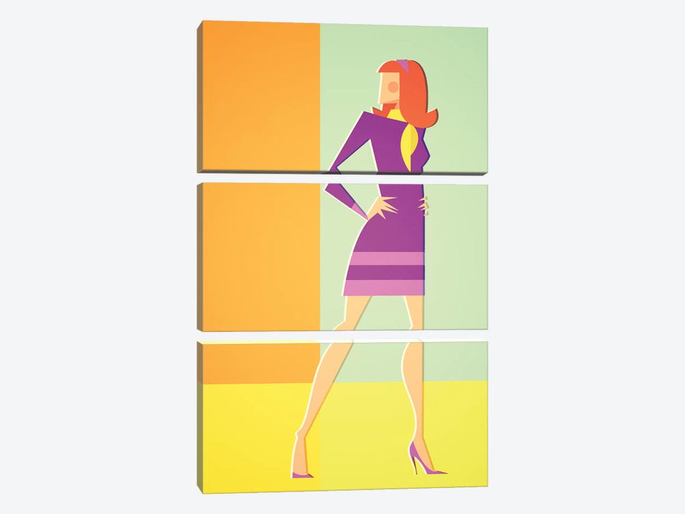 Daphne by Stanley Chow 3-piece Canvas Wall Art