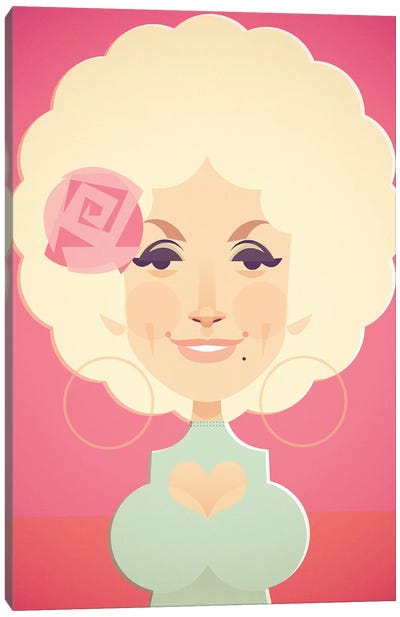 Dolly Canvas Art Print - Country Music Art