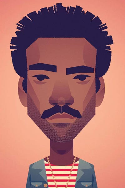 Donald Glover Art Print By Stanley Chow | ICanvas