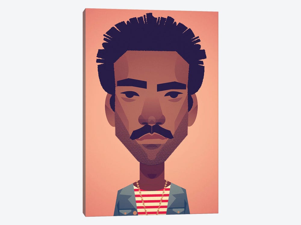 Donald Glover by Stanley Chow 1-piece Canvas Art