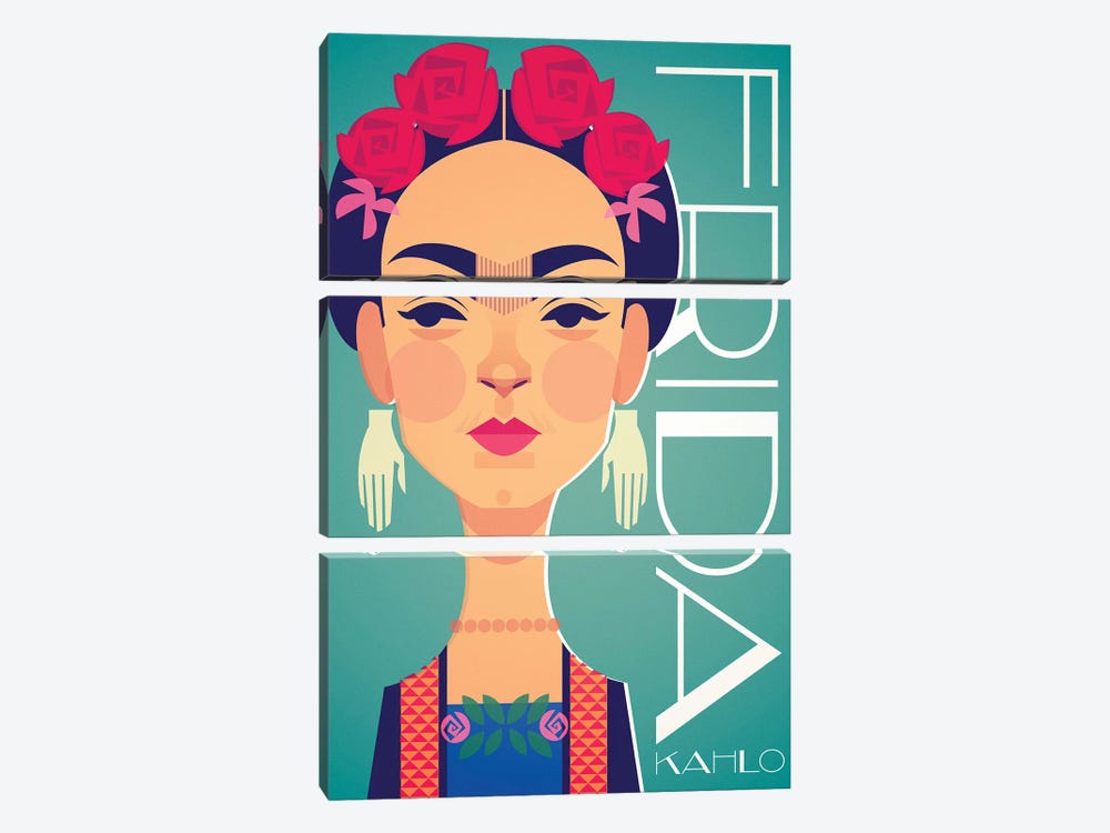 Frida by Stanley Chow 3-piece Canvas Art Print