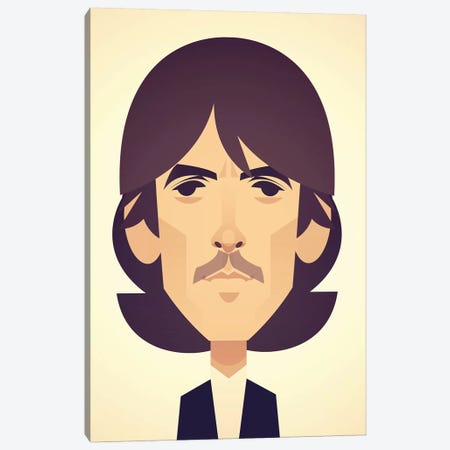 George Harrison Canvas Print #SLC16} by Stanley Chow Canvas Art