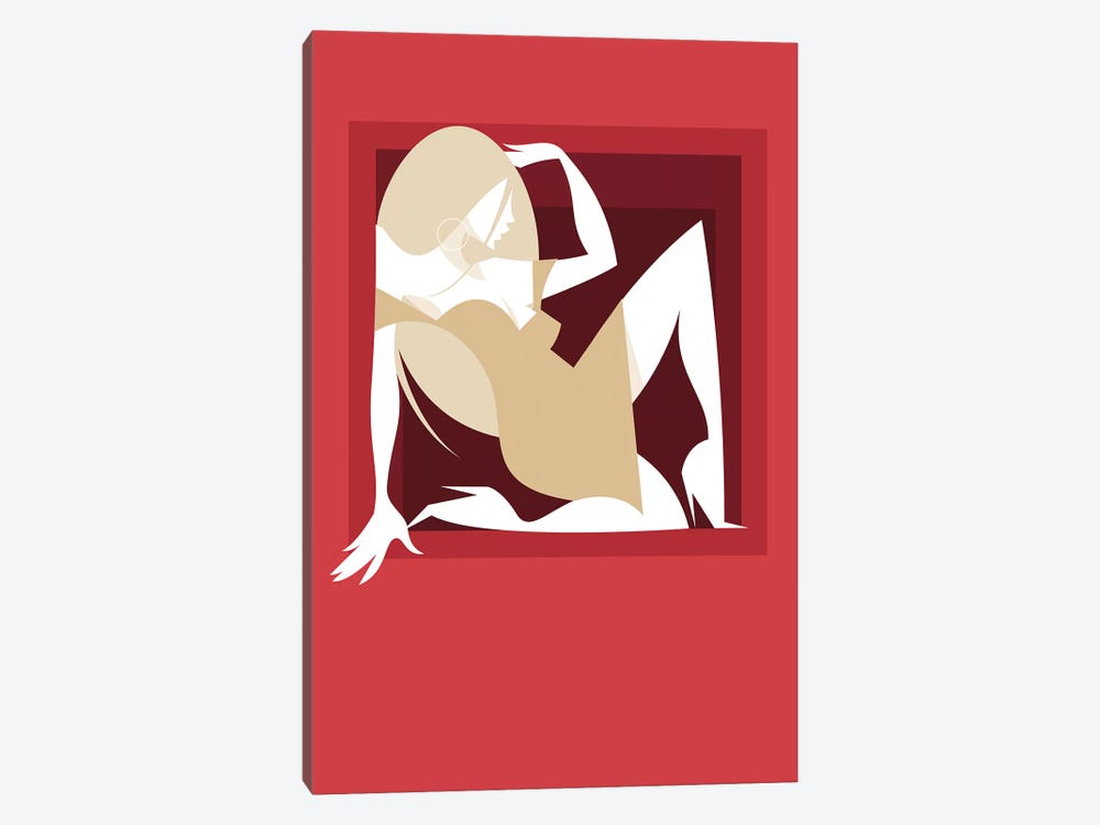 Girl In A Box by Stanley Chow 1-piece Art Print