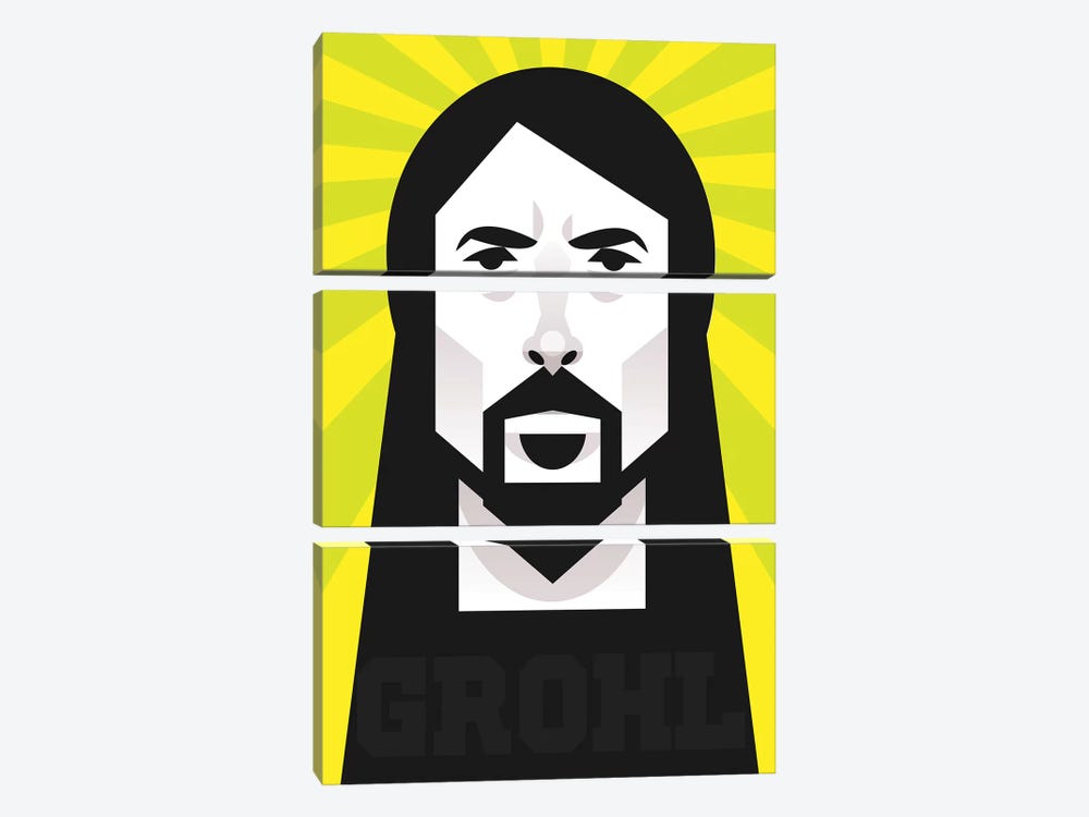 Grohl by Stanley Chow 3-piece Canvas Wall Art