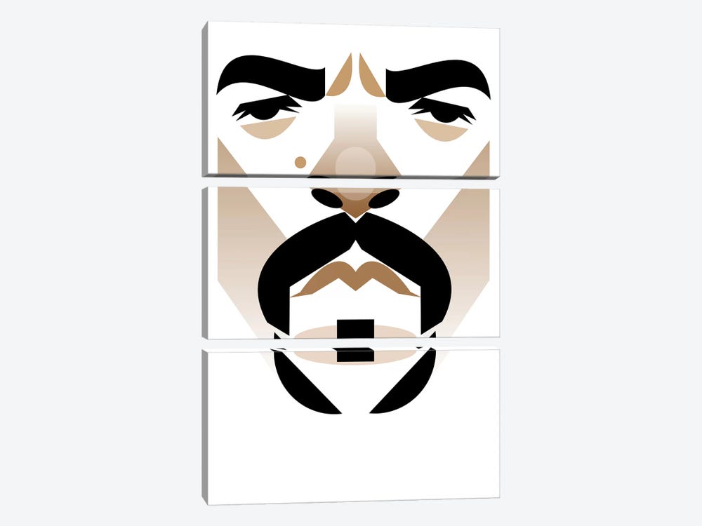Ice T by Stanley Chow 3-piece Canvas Print