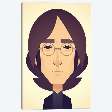 John Lennon Canvas Print #SLC21} by Stanley Chow Canvas Wall Art
