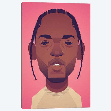 Kendrick Lamar Canvas Print #SLC22} by Stanley Chow Canvas Art
