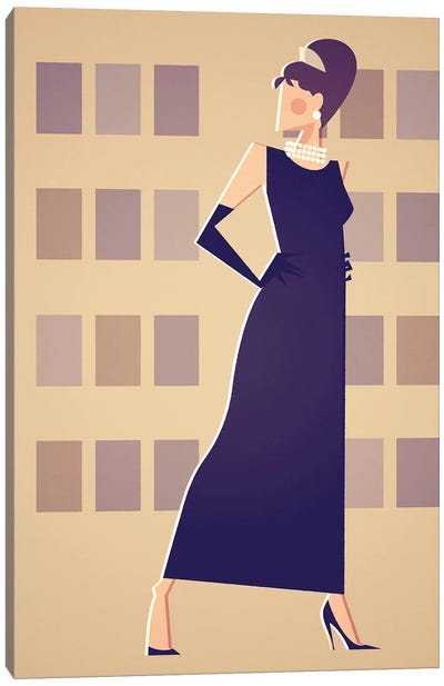 Miss Golightly Canvas Art Print - Audrey Hepburn