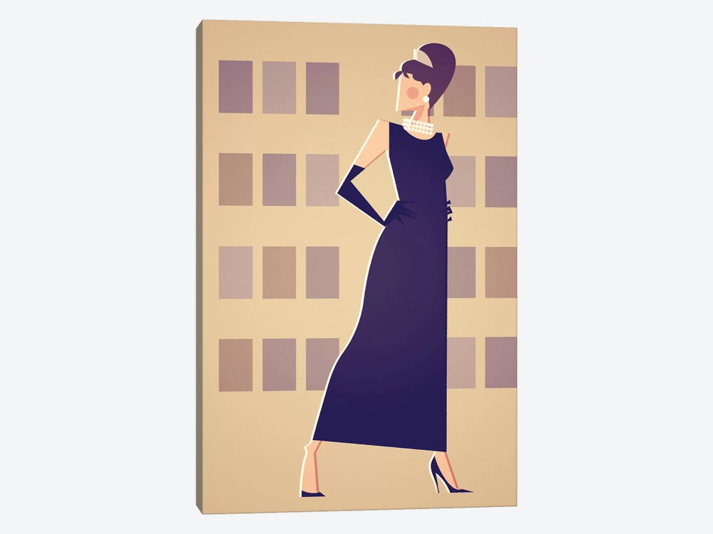Miss Golightly by Stanley Chow 1-piece Canvas Art Print