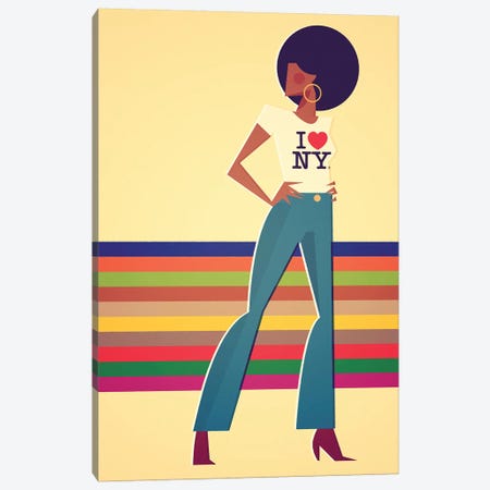 Miss New York Canvas Print #SLC28} by Stanley Chow Canvas Wall Art