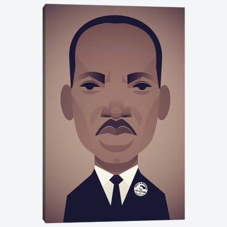MLK Canvas Print #SLC29} by Stanley Chow Canvas Wall Art