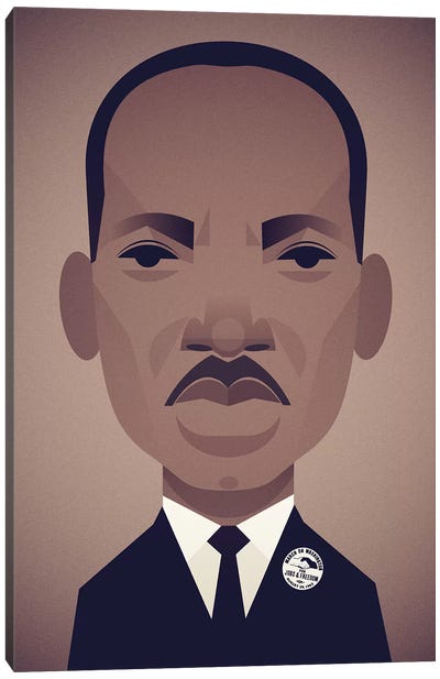 MLK Canvas Art Print - Political & Historical Figure Art