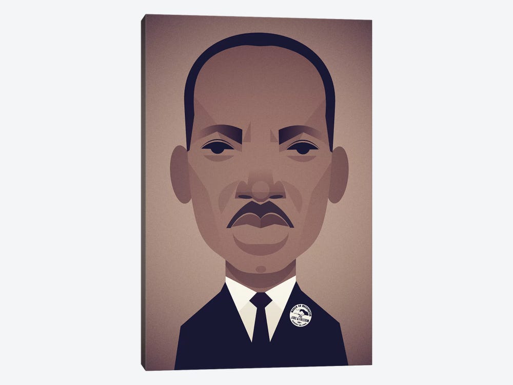 MLK by Stanley Chow 1-piece Canvas Art