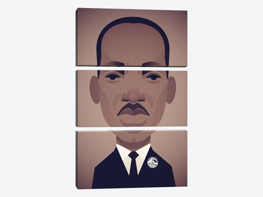 MLK by Stanley Chow 3-piece Canvas Art