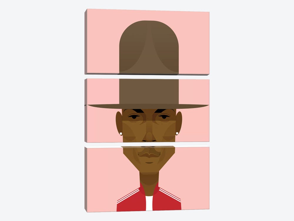 Pharrell by Stanley Chow 3-piece Art Print