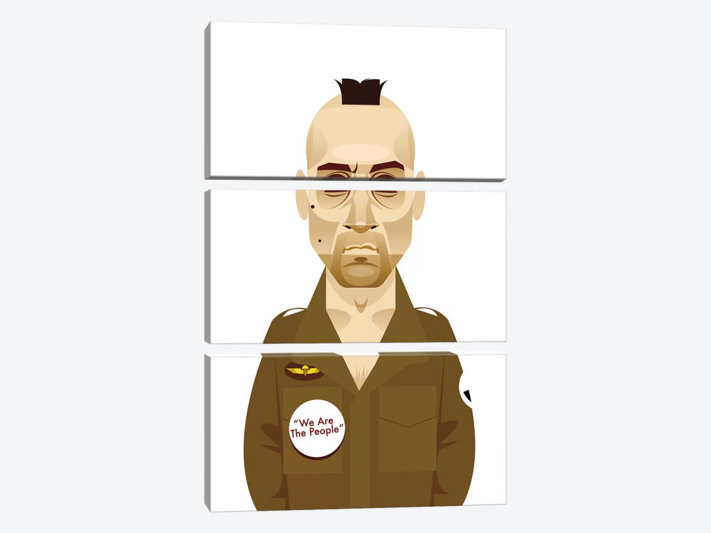 Taxi Driver  by Stanley Chow 3-piece Art Print