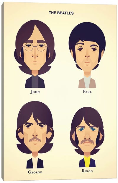 The Beatles Canvas Art Print - Stanley Chow
