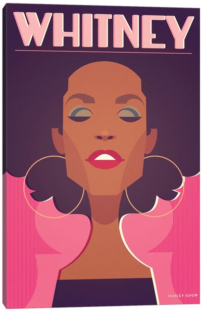 Whitney Canvas Art Print - Whitney Houston