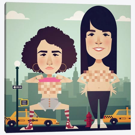 Broad City Canvas Print #SLC45} by Stanley Chow Canvas Print
