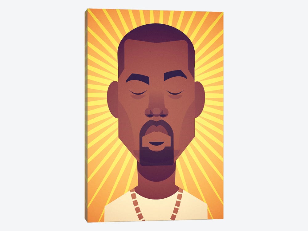 Kanye by Stanley Chow 1-piece Canvas Wall Art