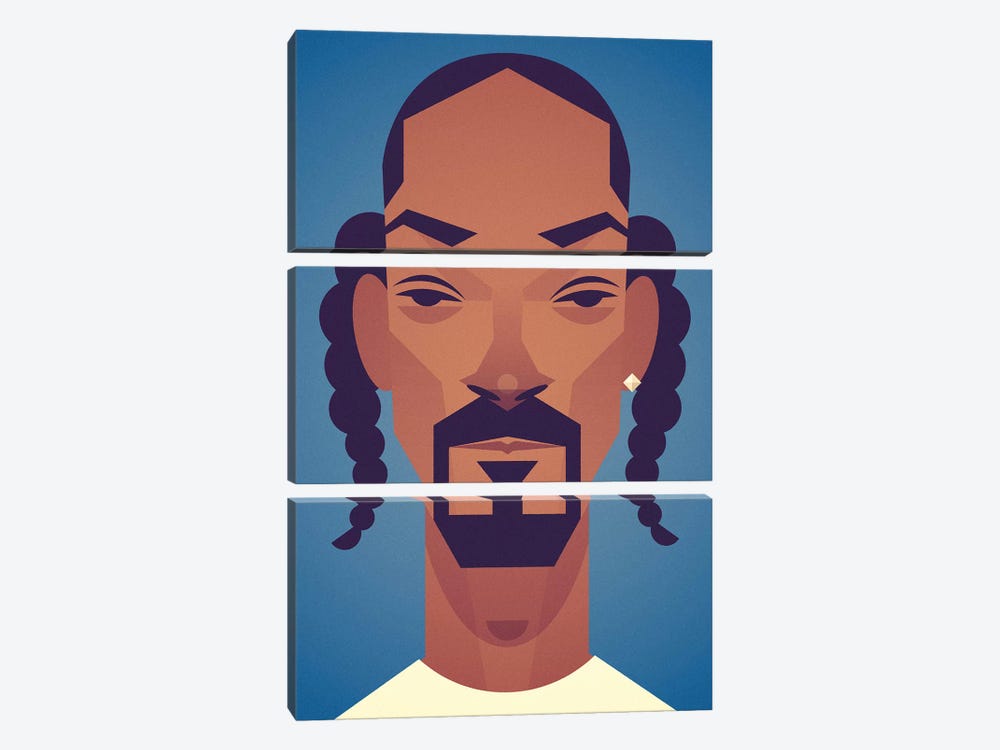 Snoop by Stanley Chow 3-piece Canvas Art Print