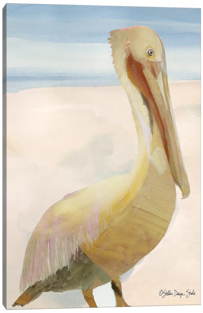 Pelican I Canvas Art Print - Pelican Art