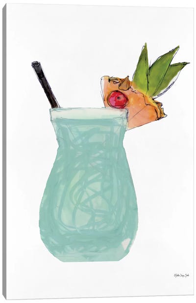 Pina Colada Canvas Art Print - Cocktail & Mixed Drink Art