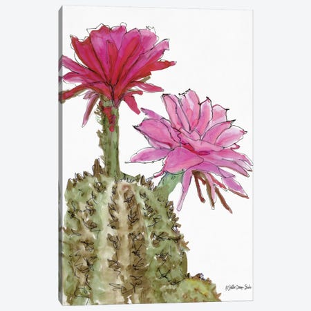 Cactus Flower II Canvas Print #SLD127} by Stellar Design Studio Canvas Artwork