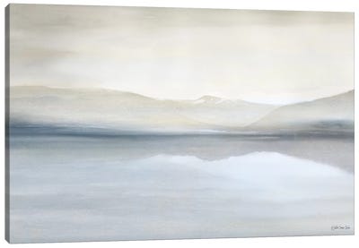 Lake Majesty Canvas Art Print - Abstract Landscapes Art