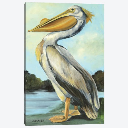 The Grand Pelican Canvas Print #SLD146} by Stellar Design Studio Canvas Art