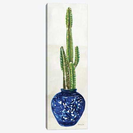 Cacti in Blue Pot I Canvas Print #SLD149} by Stellar Design Studio Canvas Art Print