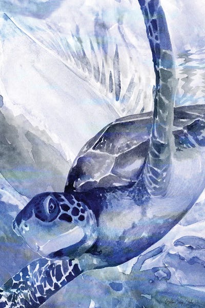 Turtles: Among the Sea Grass I by Stellar Design Studio