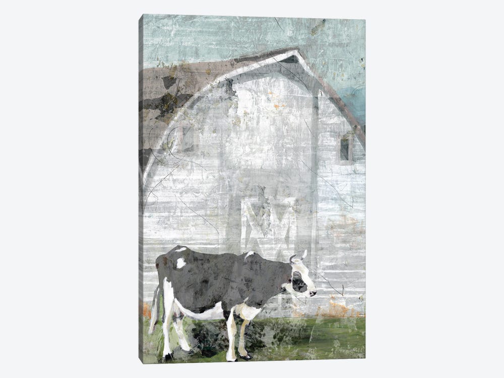 Barn with Cow by Stellar Design Studio 1-piece Canvas Art Print