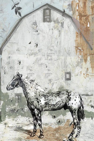 Barn with Horse by Stellar Design Studio multi panel art