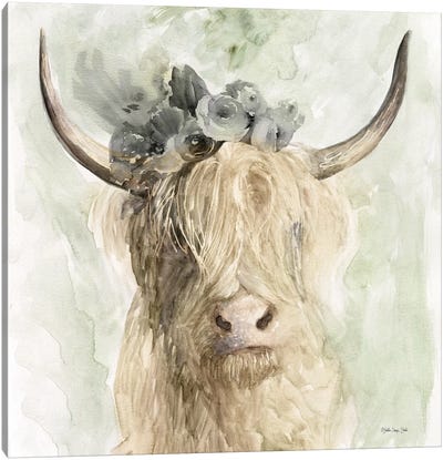 Cow and Crown I Canvas Art Print - Stellar Design Studio