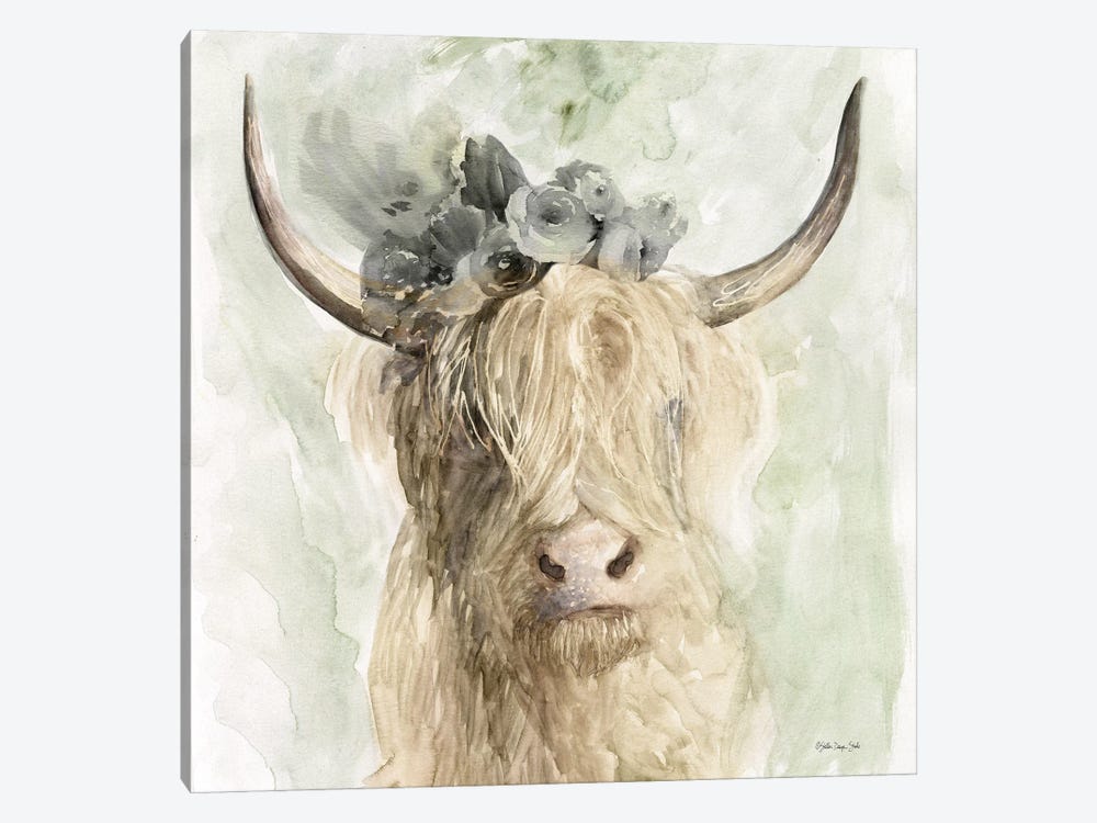 Cow and Crown I by Stellar Design Studio 1-piece Canvas Artwork