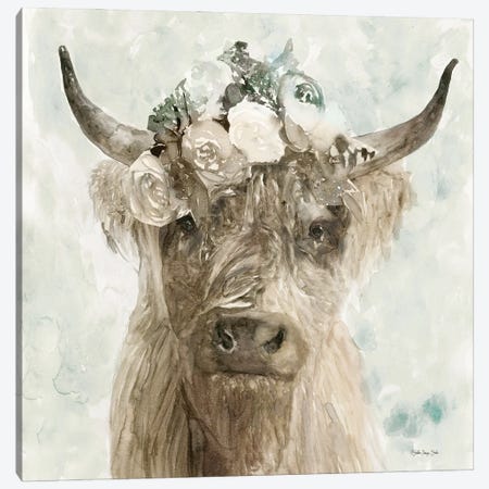 Cow and Crown II Canvas Print #SLD165} by Stellar Design Studio Canvas Art