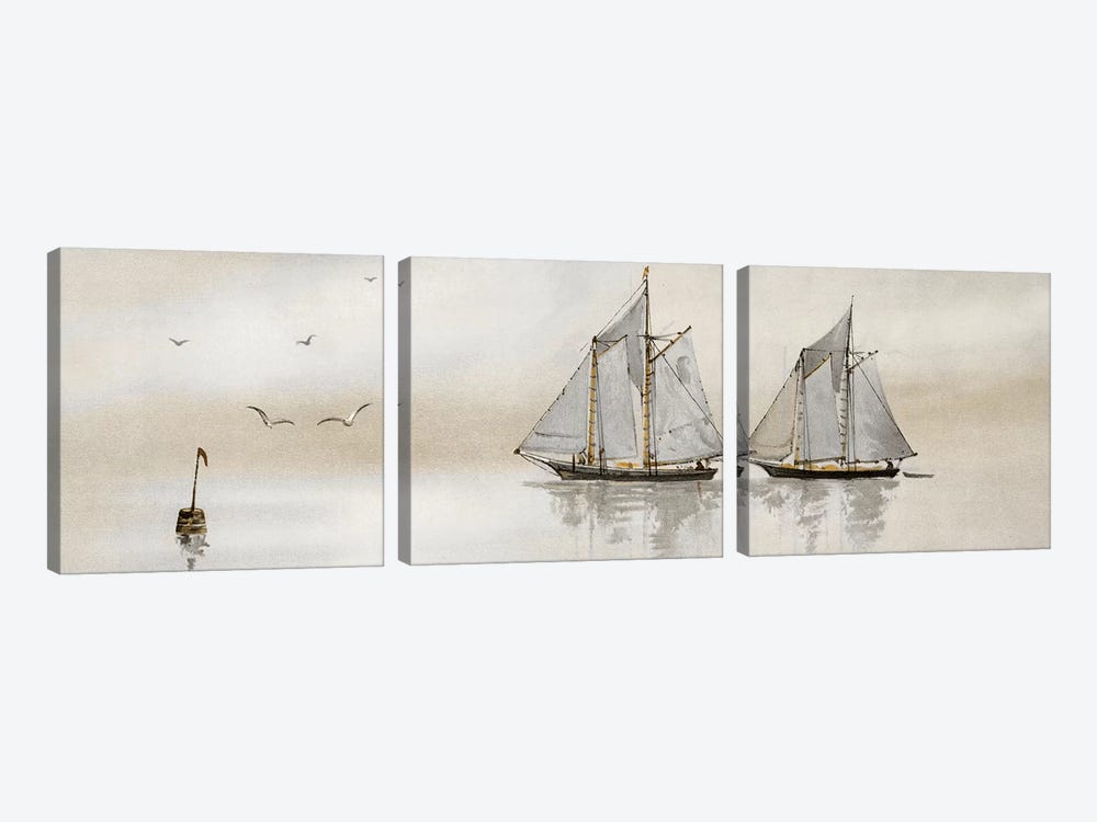 Mystic Sail I by Stellar Design Studio 3-piece Canvas Art Print